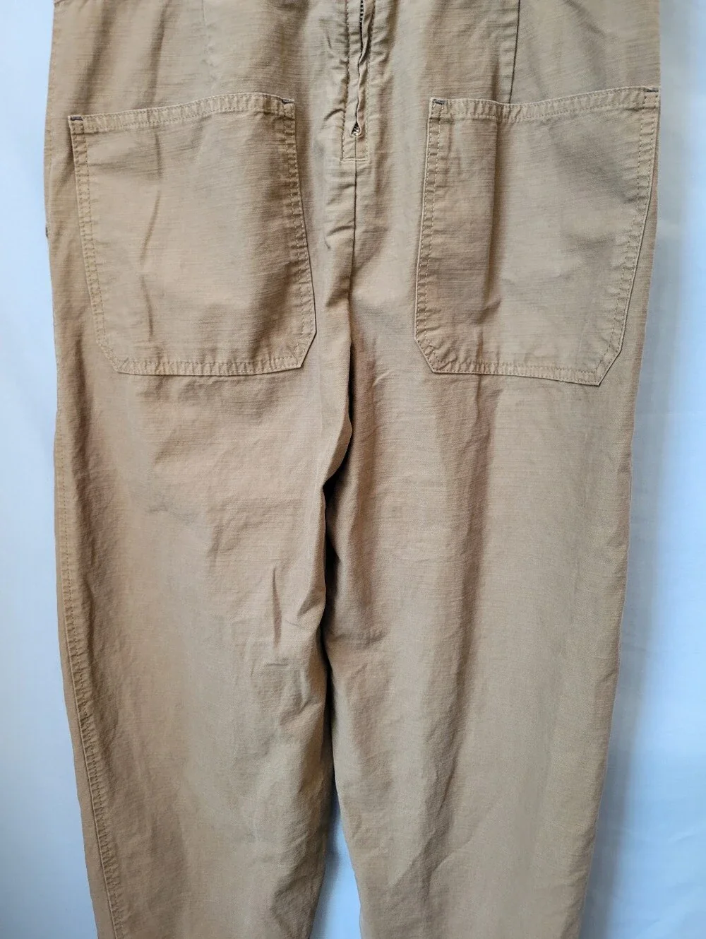Everlane Fatigue Organic Cotton Barrel Leg Jumpsuit Brown 2